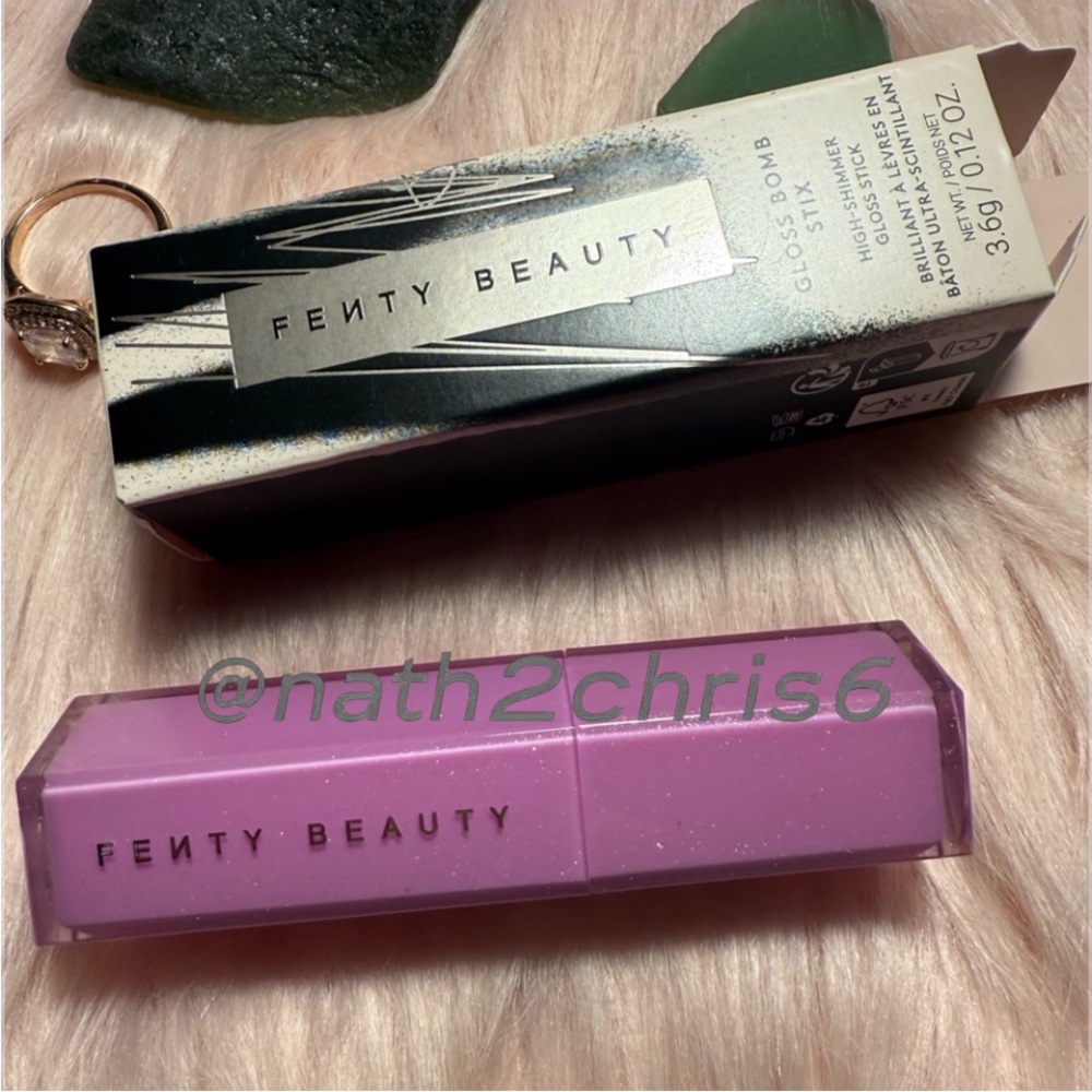 Fenty Beauty Gloss Bomb Stix High-Shine Gloss Stick ICY AMETHYST SOLDOUT ITEM - Picture 4 of 10